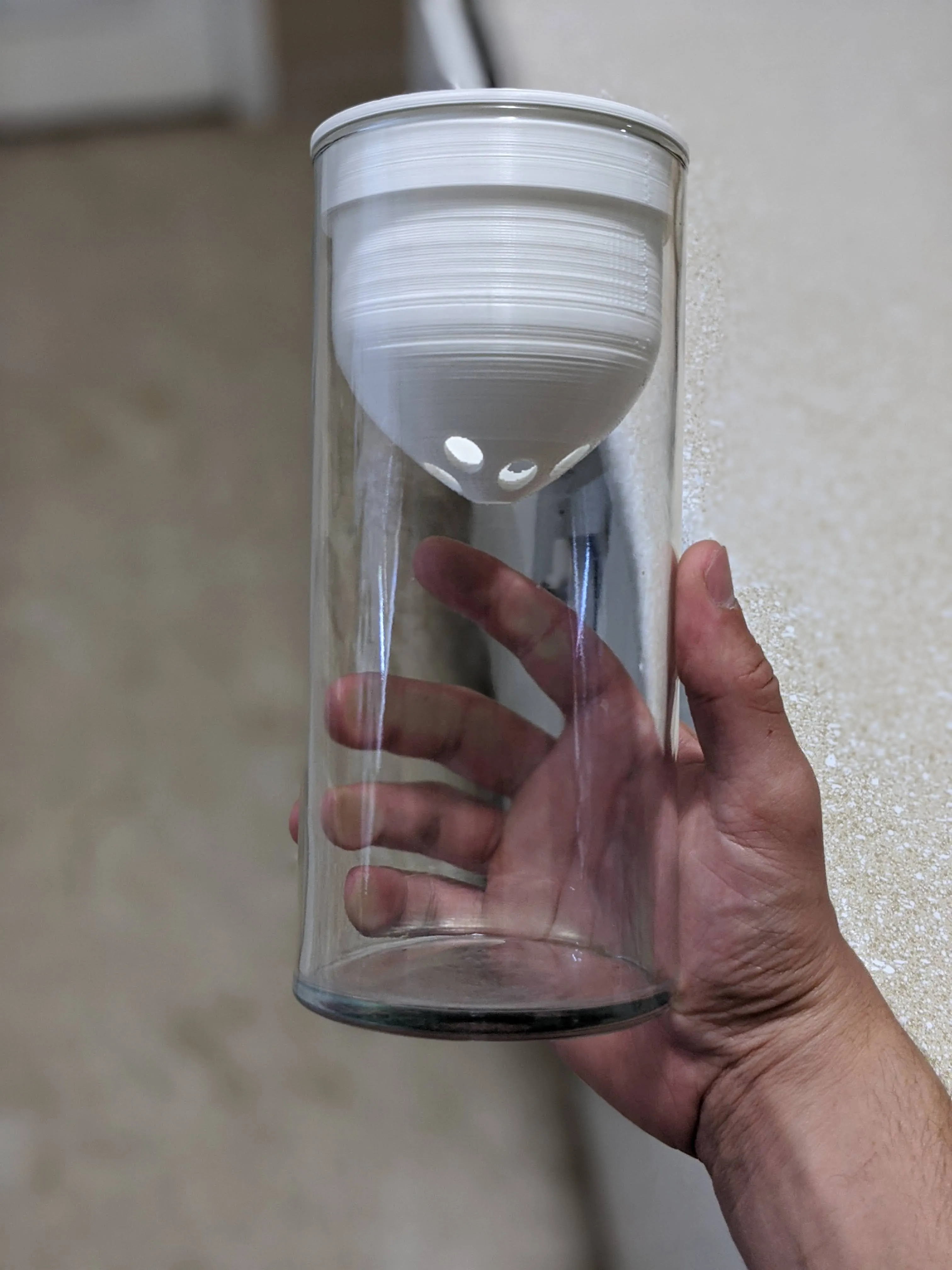 Hydroponic planter assembled