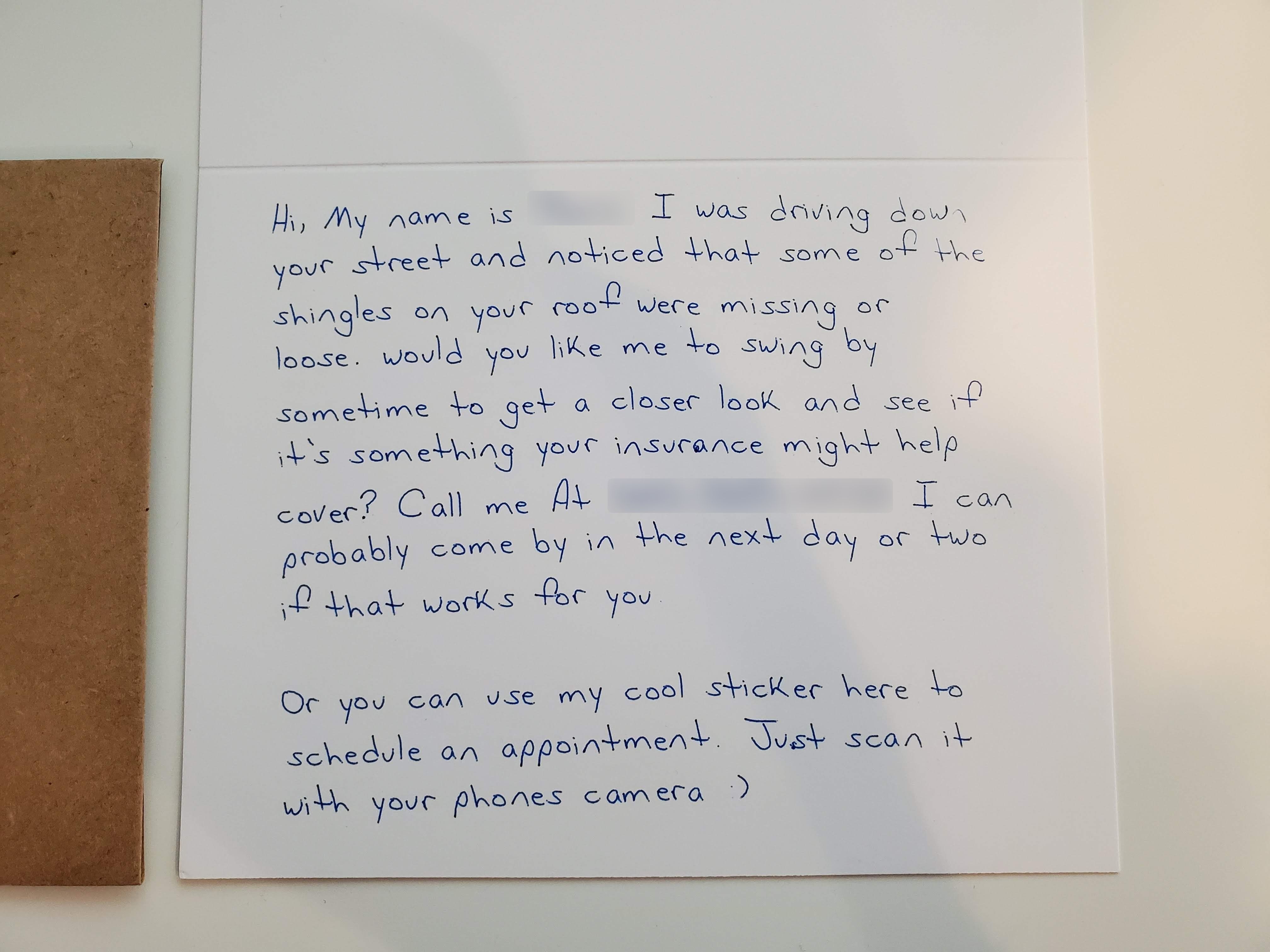 Robotic Handwritten Card