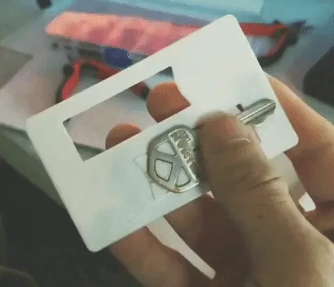 Wallet Key Slider in action